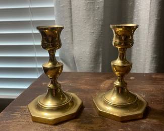 Solid Brass Candle Holders