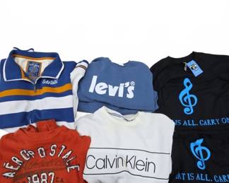 Brand Sweatshirts & Tees: Calvin Klein, Levi's