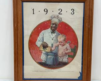 1923 Cream of Wheat Framed Ad