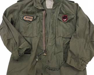 M-65 Field Jacket, OG-107, US Army, with Patches