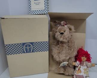 Knickerbocker Teddy Bear & Rag Doll Set w/ Box