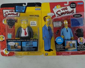 Simpsons Larry Burns & Herb Powell Action Figures
