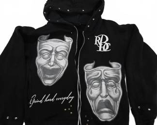 RBC Grind Hard Everyday Hoodie Missing Zipper