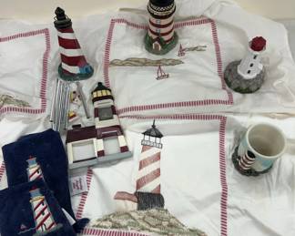 Lighthouse Theme Shower Curtain & Bathroom Decor