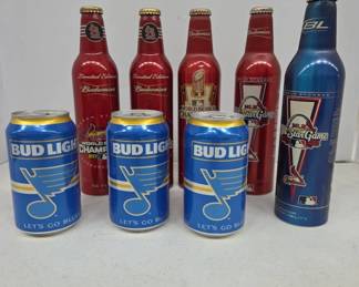 Budweiser Bud Light Sports Cans & Bottles