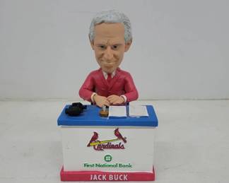 Jack Buck Cardinals Bobblehead First National Bank