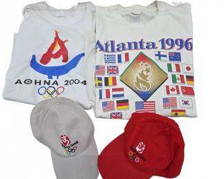 Olympic T-Shirts Athens 2004 & Atlanta 1996, Caps