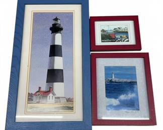 Lighthouse & Peggy's Cove Framed Art Prints