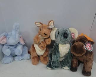 Ty Beanie Babies Large Zoo Animal Plush Set