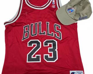 Champion Bulls Jordan 23 Jersey & 2001 NCAA Hat