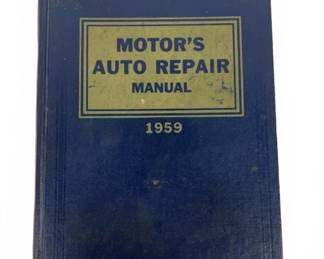 Motor's Auto Repair Manual 1959 Hardcover