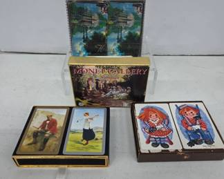 Vintage Playing Card Decks in Boxes