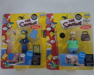 Simpsons Figures: Officer Marge & Pin Pal Homer