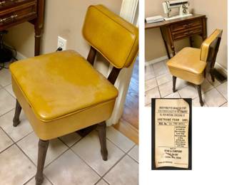 Gilbert & Ryan Mustard Sewing Chair $75