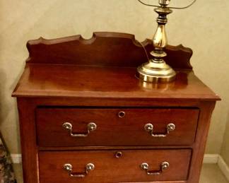 Small Chest/Nightstand is 33 inches tall X 30 inches wide X 15.5 inches deep. $125