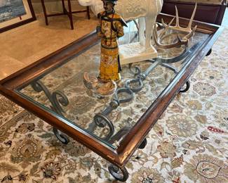 Glass Top Coffee Table 