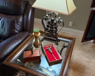 Glass Top Side Table #2