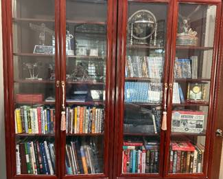 Rosewood Asian Motif Display Cabinet