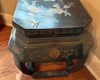 Inlaid Asian Motif Table