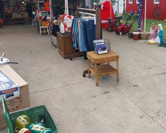 HOLIDAY: Hallmark, Shiny Brite, blow mold Nativity, many Santas, Christmas village, hand blown ornaments, Christmas trees, lights, décor, ribbon, tree skirts, greeting cards, Peanuts, paper, bows, Vatican nativity; Halloween décor, pumpkins, jack o lanterns