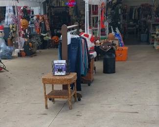 HOLIDAY: Hallmark, Shiny Brite, blow mold Nativity, many Santas, Christmas village, hand blown ornaments, Christmas trees, lights, décor, ribbon, tree skirts, greeting cards, Peanuts, paper, bows, Vatican nativity;  Halloween décor, pumpkins, jack o lanterns