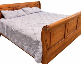 Bed L 88 inches D 82 inches H 43 inches
