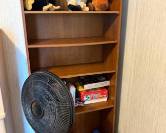 Fans, Air Conditioners, book shelves, kids games