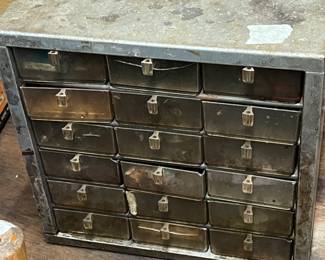 Tools and bins filled
