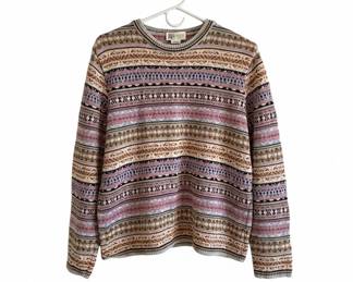 Cotton Country Fair Isle Pattern Sweater