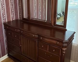 American Signature Triple Dresser with TriFold Mirror second image
