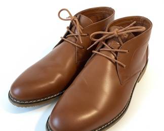 London Fog Mens Brown Chukka Boots