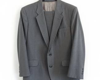 Vintage Jos. A. Bank Charcoal Grey Wool Suit