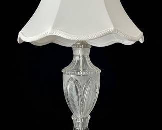Vintage Cut Crystal Urn Table Lamp B second image