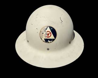 Vintage Civil Defense Air Raid Warden Helmet