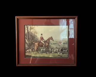 Antique English Fox Hunting Engraving by Henry Alken