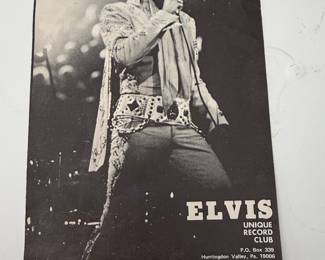 Elvis Presley Unique Record Club Promotional Flyers Lot of 