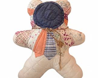 Handmade Patchwork Quilt Teddy Bear