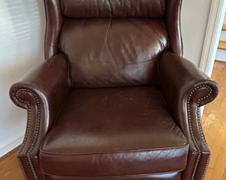 Leather Wingback Recliner