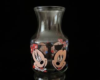 Vintage Anchor Hocking Disney Glass Carafes third image