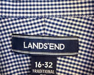 Lands End No Iron Supima Pinpoint Dress Shirt second image