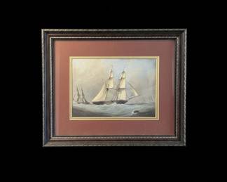 Nicholas Matthew Condy Schooner Yacht Painting