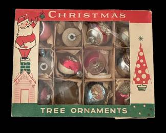 Annalee Mobilitee Christmas Dolls and Vintage Ornament Box