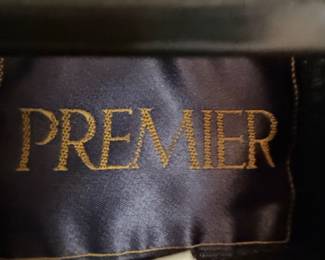 Premier Vintage Black Leather Bomber Jacket second image