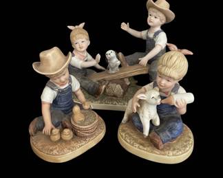 Homco Denim Days Figurines