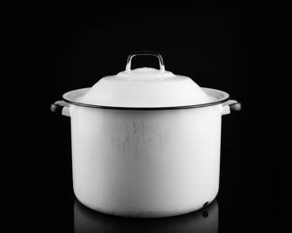 Vintage Enamel Stock Pot