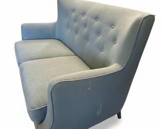 MidCentury Modern Style ButtonTufted Loveseat second image