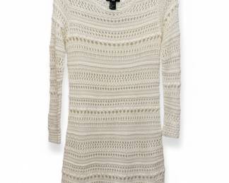 HM White Crochet Knit Dress