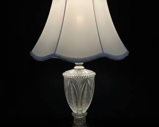 Vintage Cut Crystal Urn Table Lamp
