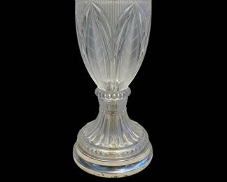 Vintage Cut Crystal Urn Table Lamp second image