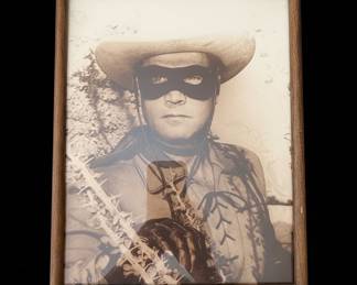 Vintage Lone Ranger Photographic Portrait  Clayton Moore